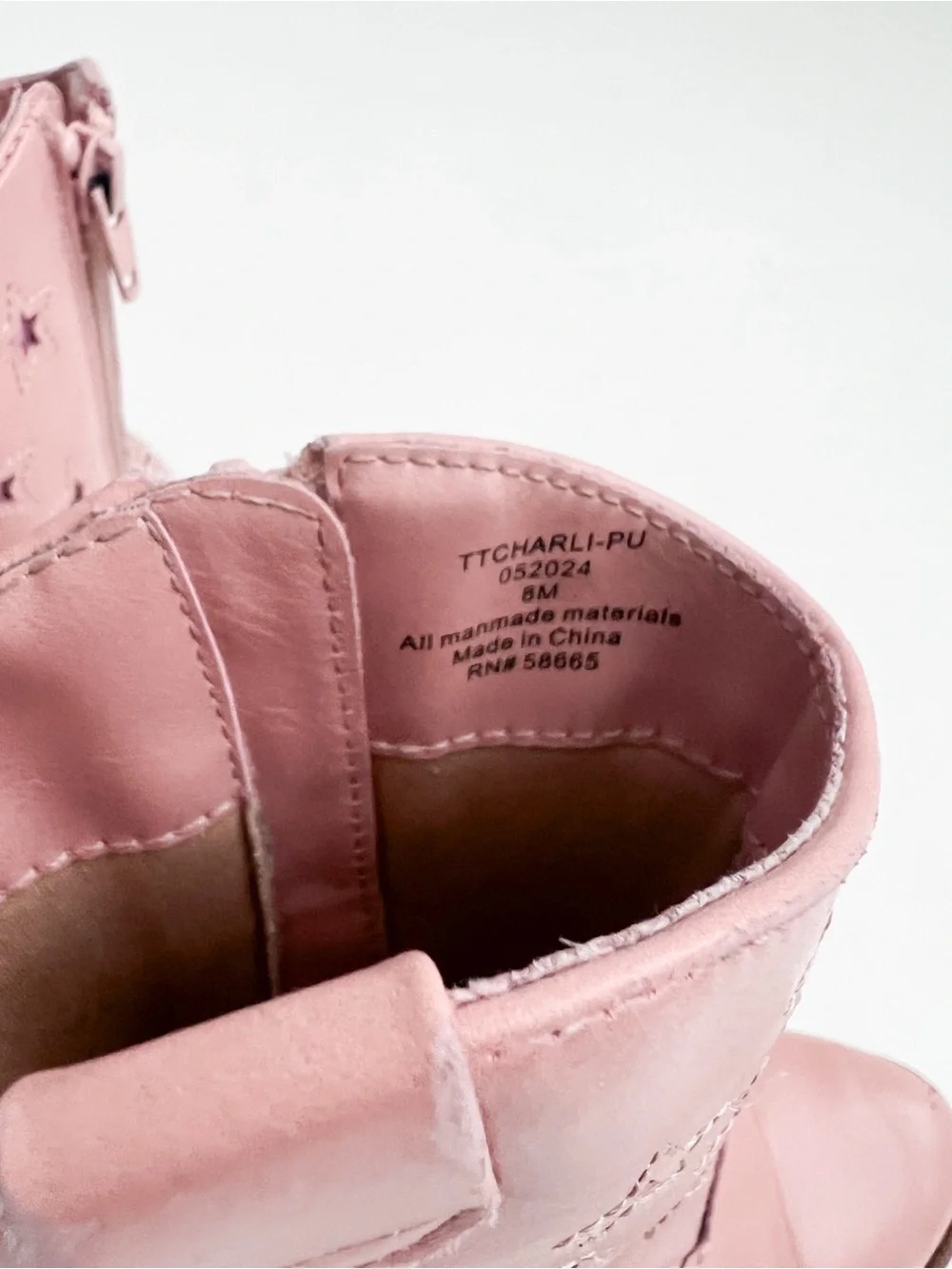 Toddler Pink Star Western Boots